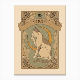 Cats Astrology Virgo Canvas Print