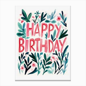 Happy Birthday Canvas Print