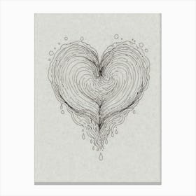 Heart Of Water Canvas Print