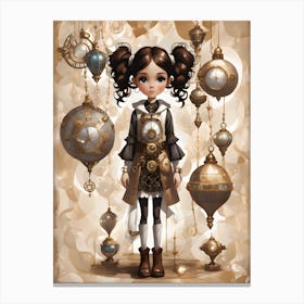 Steampunk Girl Canvas Print