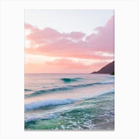 Anse Chastanet Beach, St Lucia Pink Photography 1 Canvas Print