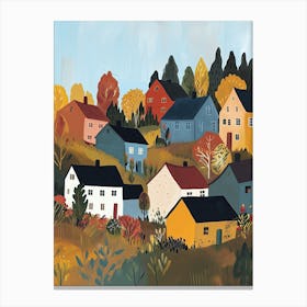 Autumn in Sweden Canvas Print