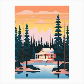 Finland 1 Travel Illustration Canvas Print