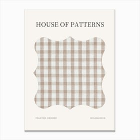 Checkered Pattern Poster 6 Canvas Print