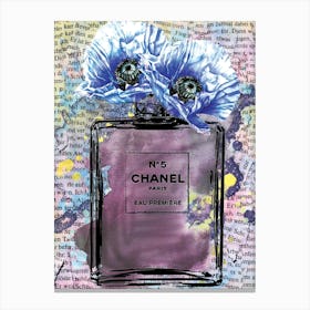 Purple Chanel Canvas Print