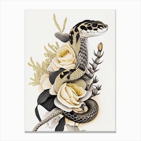 Mojave Rattlesnake Gold And Black Canvas Print