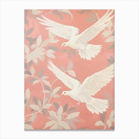 Vintage Japanese Inspired Bird Print Dove 2 Canvas Print