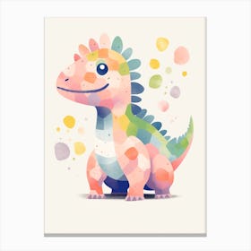 Colourful Dinosaur Tsintaosaurus 2 Canvas Print
