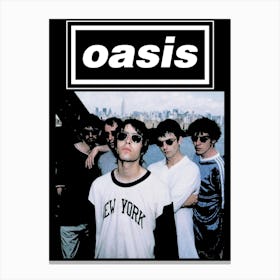 oasis britpop music band 7 Canvas Print