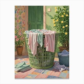 Laundry Basket no1 Canvas Print