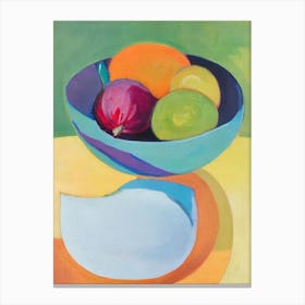 Dragonfruit Bowl Of fruit Canvas Print