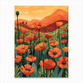 Poppies 55 Canvas Print