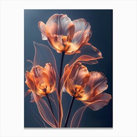 Tulips In Flames Canvas Print