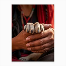 Paws Of A Dog Canvas Print