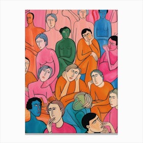 Crowd Of People Canvas Print