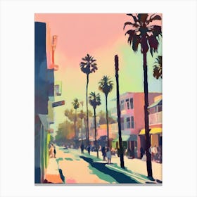 Abstract Santa Monica Painting 1 Canvas Print