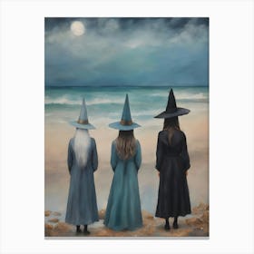 Ocean Witches ~ Maiden Mother Crone by the Water Triple Goddess Pagan Sea Witchcraft by Sarah Valentine Lienzos