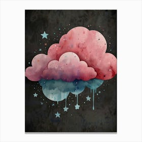 Cloud And Stars Canvas Print