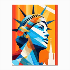 Liberty In New York City, Pop art Canvas Print