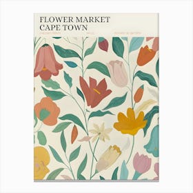 Flower Market Cape Town Canvas Print