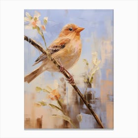 Bird Painting Finch 1 Canvas Print