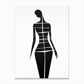 Silhouette Of A Woman 2 Canvas Print