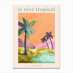 Le Rêve Tropical - Palmtrees Canvas Print