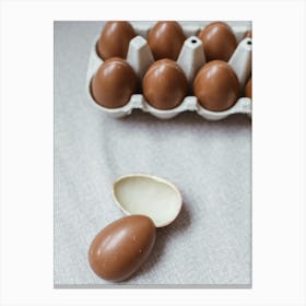 Chocolate Eggs Canvas Print