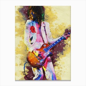 Smudge Of Jimmy Page Canvas Print