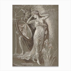 The Mirror Of Venus, Or L'Art Et Vie (Art And Life), Walter Crane Canvas Print