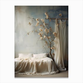 Bedroom With A Tree Canvas Print