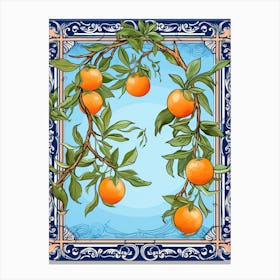 Orange Illustration 3 Canvas Print