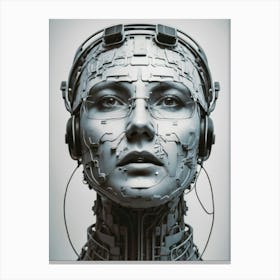 Robot Head 5 Canvas Print