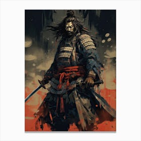 Samurai Rinpa School Style Illustration 5 Canvas Print