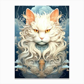 White Cat Canvas Print