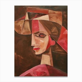 Woman In A Hat 2 Canvas Print