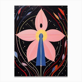 Lily 1 Hilma Af Klint Inspired Flower Illustration Canvas Print