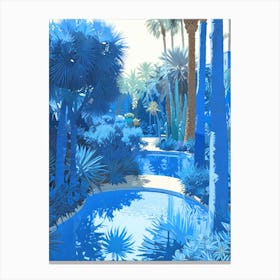 Blue Garden Canvas Print