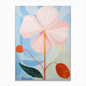 Lily 5 Hilma Af Klint Inspired Pastel Flower Painting Canvas Print