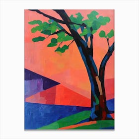 Bay Laurel Tree Cubist 2 Canvas Print