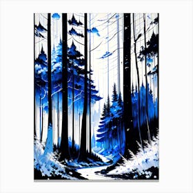 Blue Forest 4 Canvas Print