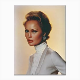 Faye Dunaway Retro Collage Movies Canvas Print