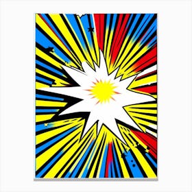 Supernova Bright Comic Space Canvas Print