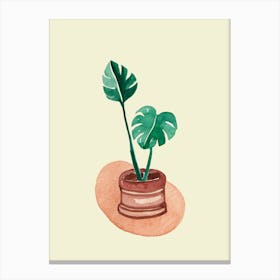 Monstera Plant 1 Canvas Print