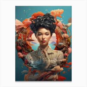 Asian Woman 6 Canvas Print