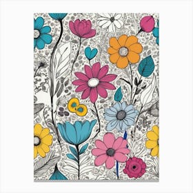 Floral Pattern 6 Canvas Print