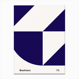 Geometric Bauhaus Poster 71 Canvas Print