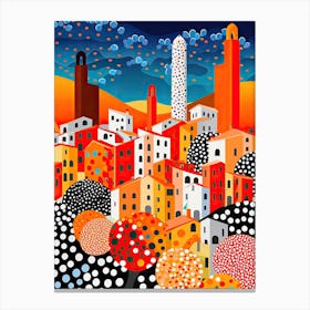 Florence, Illustration In The Style Of Pop Art 2 Canvas Print