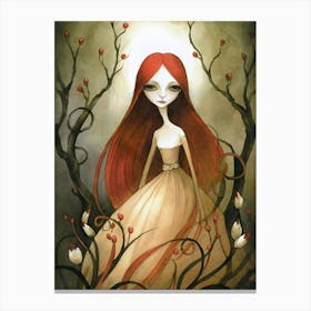 Girl With Red Hair Canvas Print