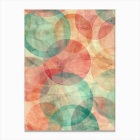 Watercolor Circles 7 Canvas Print